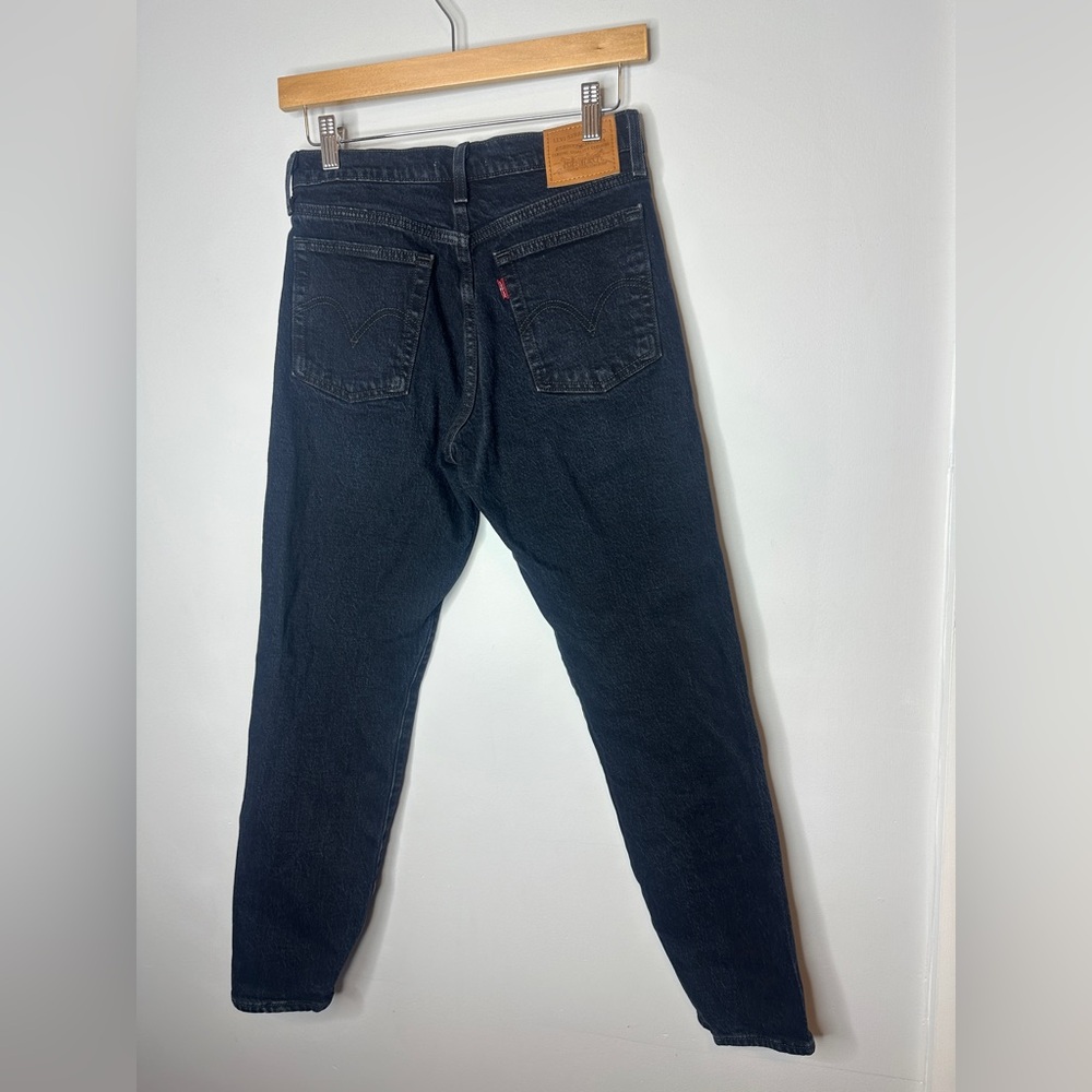 Levi’s Wedgie Classic Black Denim Jeans Size 25 Womens - Picture 4 of 6